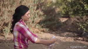 Brunette Temptress Ariana Marie's Seductive Solo Adventure