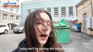 Shocking Teen Cringes While Sucking Off a Homeless Hobo in Hardcore Blowjob