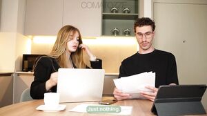 Busty Blonde Russian Wife Secretary's Big Tits Bounced by Boss in Steamy POV Fuck