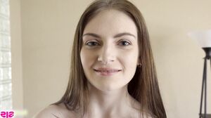 Teen Brunette's POV Anal Adventure with Big White Cock and Intense Blowjob
