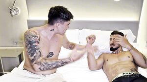 POV Threesome Anal Pounding with Intense Blowjob and Hardcore Action