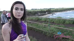 Skinny Ariel Grace's Wild Public Fingering Adventure in Hawaii POV