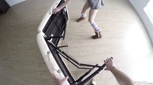 POV Teen Plump Pussy Pounded Hard with Explosive Cumshot