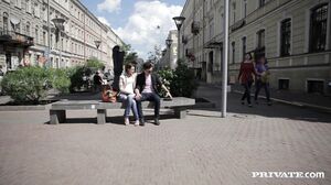 Cute Russian Teen Picks Up Stranger on Street for Intense Hardcore Anal Pounding