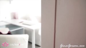 Amateur Duo Gina Gerson and Lilu Moon Slurp and Ride Massive Cock