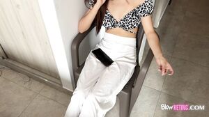 Stunning Green-Eyed Skinny Blonde Sucks and Fucks in Wild Casting Audition