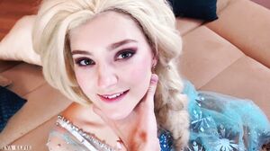 Elsa from Frozen 2 Gets Fucked Hard as a Blonde Teen Slut in Cosplay