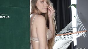 Ryana's Seductive Lingerie Tease with Intense Fingering and Masturbation