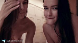 Two Horny Babes Worshiping Cock with Intense Sucking and Explosive Closeup Jerk Off