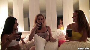 Busty Teen Schoolgirls Go Wild in College Orgy Frenzy