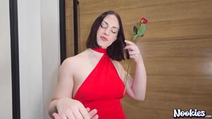 Valentine's POV Creampie with Lucy's Thick Brunette Ass