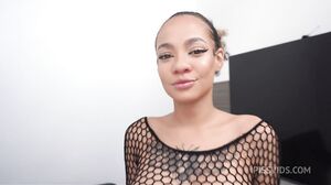 Larinha's Intense Anal Double Penetration and Deep Blowjob Frenzy