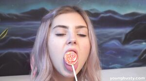 Busty Teen Eva Elfie Teases Her Massive Tits Solo