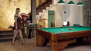 Stella Cardo's Seductive Billiards Fingering Tease