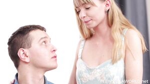 Blonde Teen Muse Seduces Musician in Hardcore Passion