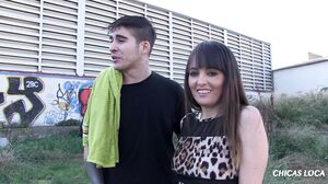 Spanish Cutie Natty Mellow Craves Adrian Dimas' Hard Cock in Steamy Outdoor POV