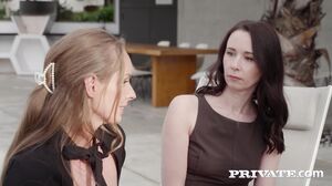 Busty MILF Kinuski and Ronya Rabe Deliver Intense Blowjob and Hardcore Action
