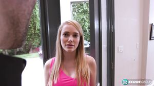 Blonde Teen Sucks and Fucks Her Boss's Massive Cock