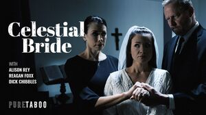 MILF Reagan Foxx and Alison Rey in a Steamy Celestial Threesome Bride Fantasy