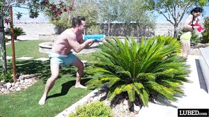 Lubed MILF Deepthroats in a Soaked Battle