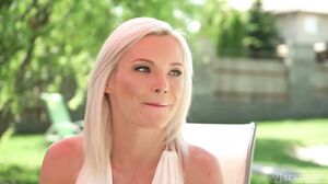 Skinny Blonde Begs for Daddy's Rough Anal Destruction