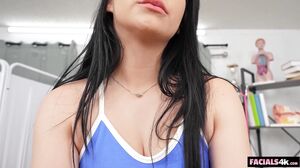 Brunette Teen Gets Double Teamed During Her Wild Annual Checkup
