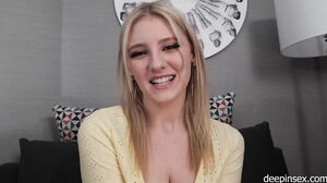 Blonde Asian Beauty Gets Her Ass Worshipped Deep and Hard