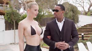 Slutty Blonde Devours BBC Cock After Steamy Interracial Dinner Date