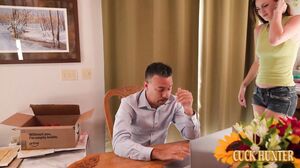 Cuckold Husband Watches His Busty Wife Lilly Jade Get Pounded and Covered in Hot Cum
