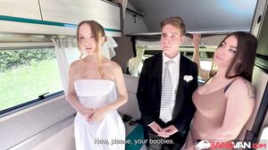 Wedding Day Lust: Stranger Fucks Bride Outdoors Before The Ceremony