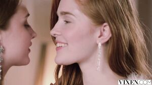 Redhead Bombshells Team Up for a Steamy Threesome Blowjob Session
