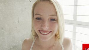 Tiny Blonde Teen Takes a Hardcore Pounding