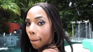 Curvy Ebony Babe Takes Massive White Cock Deep in Her Tight Ass for a Gaping Creampie Finish