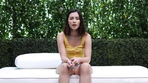 Stunning Brunette Makes Her Casting Debut in Steamy 4K Session