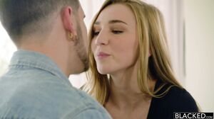 Busty Teen Goddess Shows Off Her Perfect Curves and Gives a Sloppy Blowjob