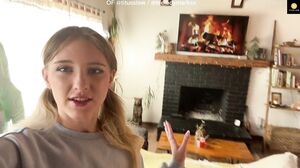 Caught Her Fingering on the Cabin Couch - POV Amateur Blonde Play