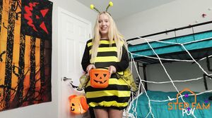 Step Sis Begs for a Sweet Treat and Gets Covered in Cum