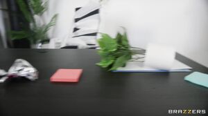 Office Blonde with Big Ass and Huge Tits Gets Taken on the Desk