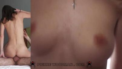 Teen Casting Couch Creampie: Big Tits Amateur Deepthroat and Anal Roleplay