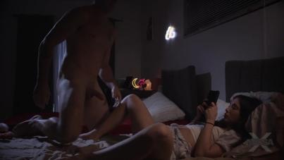 Watching Forbidden Porn with Cute Teen Jane - Intense Doggystyle Ride and Blowjob
