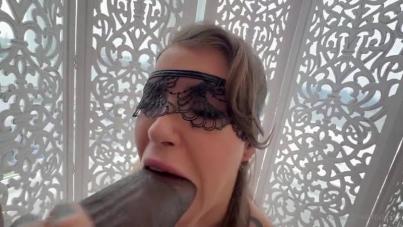 Blonde Bombshell's Tight White Ass Devoured by Unbelievable Monster Black Cock