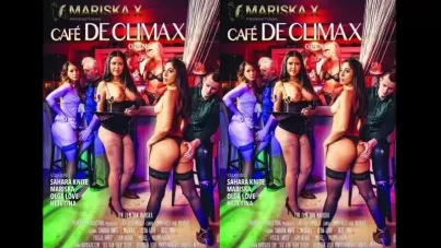 French Lesbian Cafe Roleplay: MILF Threesome with Rough Anal and Deepthroat Climax