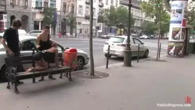 Sabrina Sweet's Humiliating Public Bondage Submission