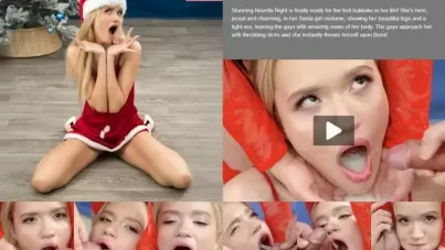 Novella Night's Epic Bukkake Gangbang: Swallowing Massive Cum Loads in Hardcore Blowjob Frenzy