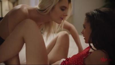 Burn So Bright: Seductive Blonde and Brunette Threesome with Scissoring, Face Sitting, and Steamy Sixty-Nine