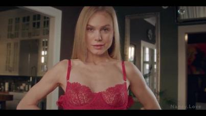 Blonde Beauty Nancy A Teases in Sultry Lingerie Solo