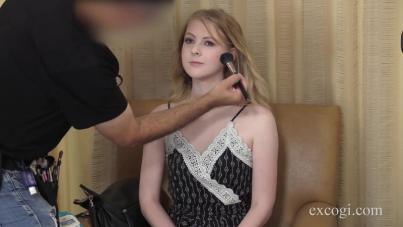 Blonde Teen Shey Holmes Seduces in Steamy Casting Couch