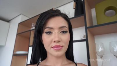 Brunette Bombshell Rubi Torres Gapes Wide in Interracial Anal Blowjob Frenzy