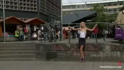 Euro Stunner Bound to Park Bench and Ravaged in Public View