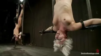 Double Inverted Sybian Suspension Torment: Bound and Vibrated to Ecstasy